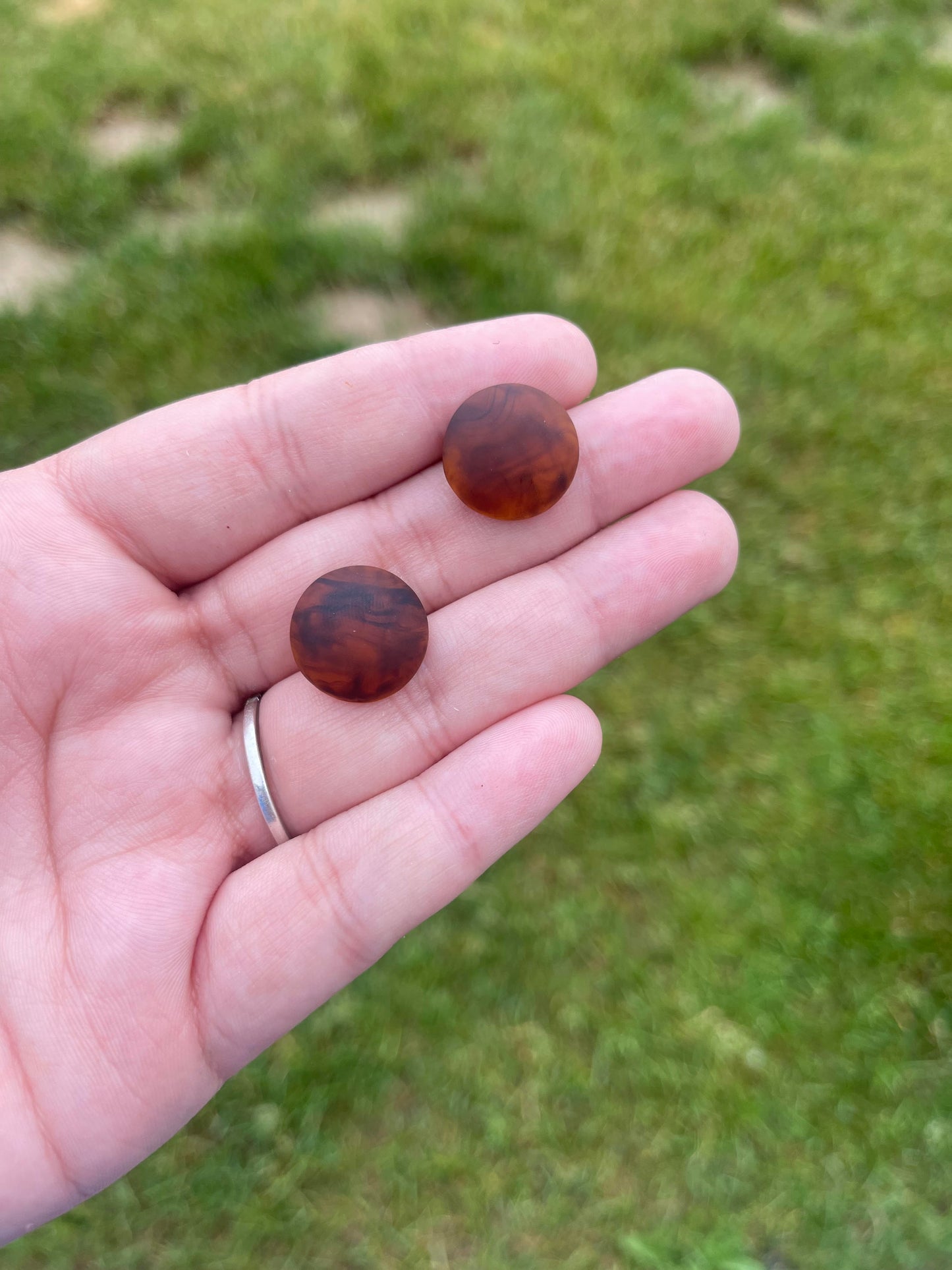 Small Marbled Matte Circles