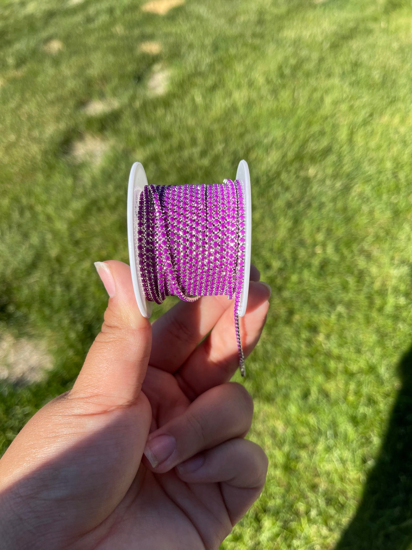 Dark Purple on Silver Metal #48