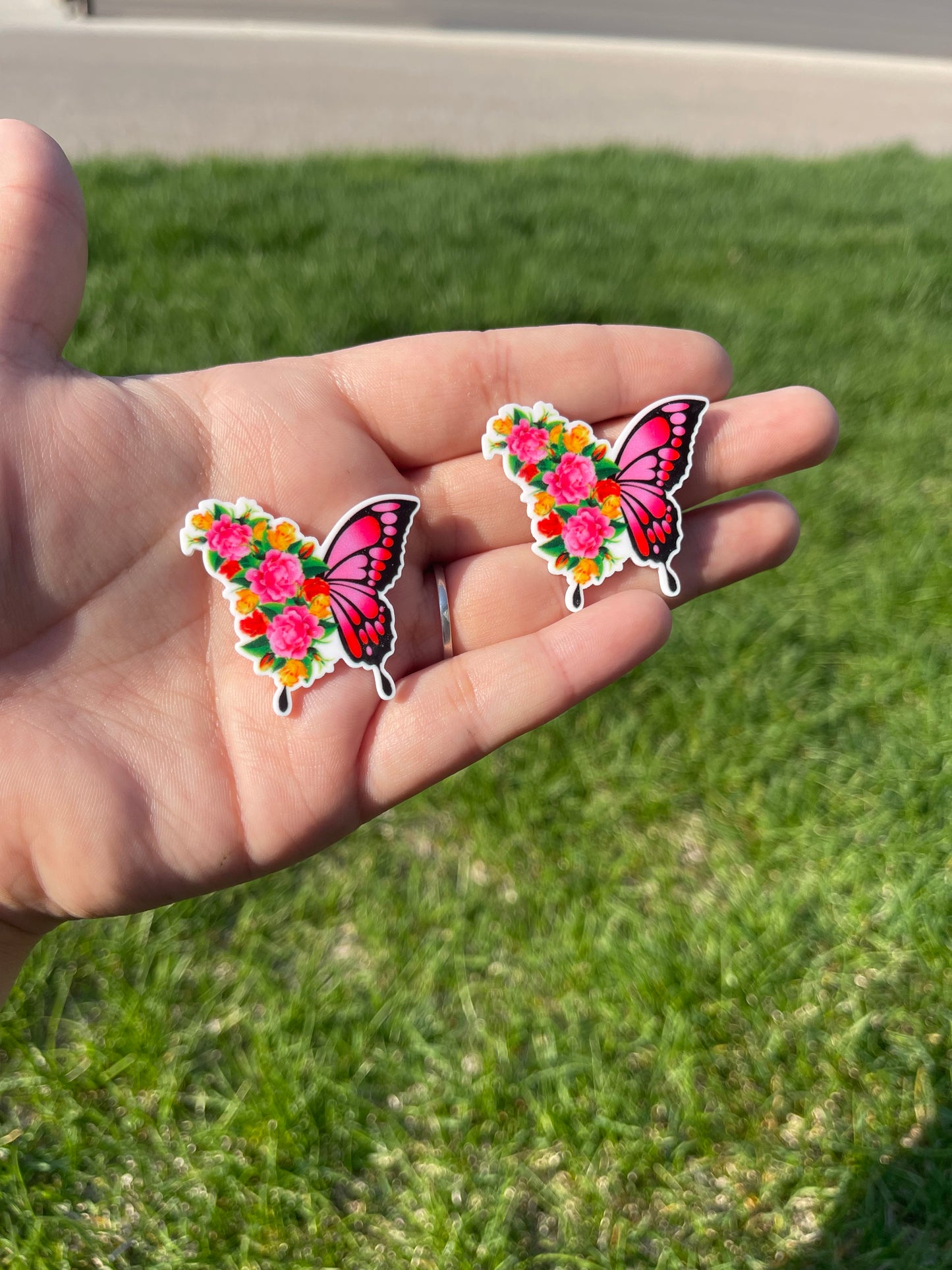 Butterflies with Flowers