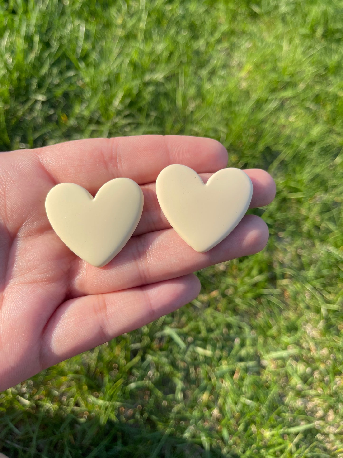 Large Matte Hearts