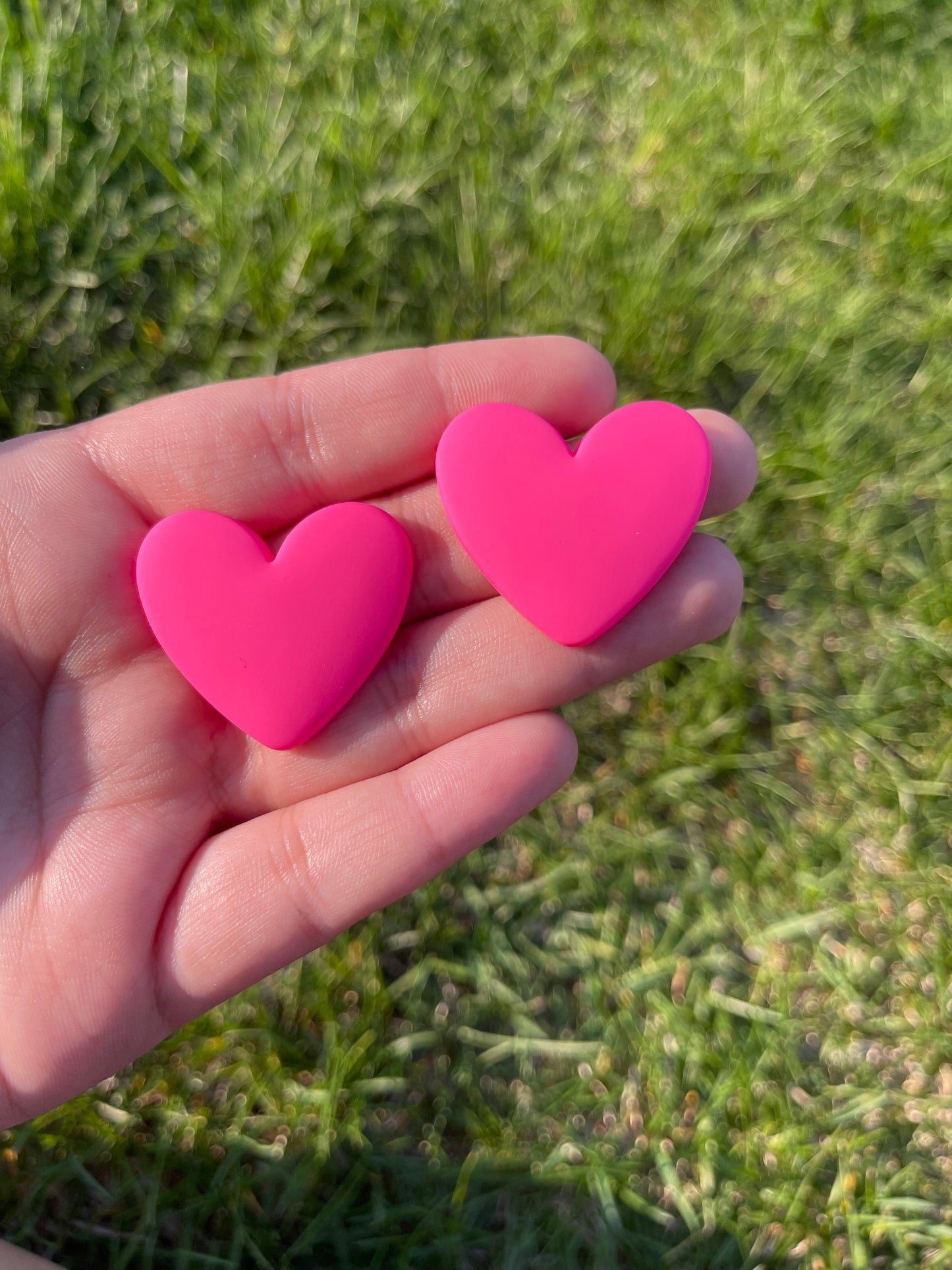 Large Matte Hearts