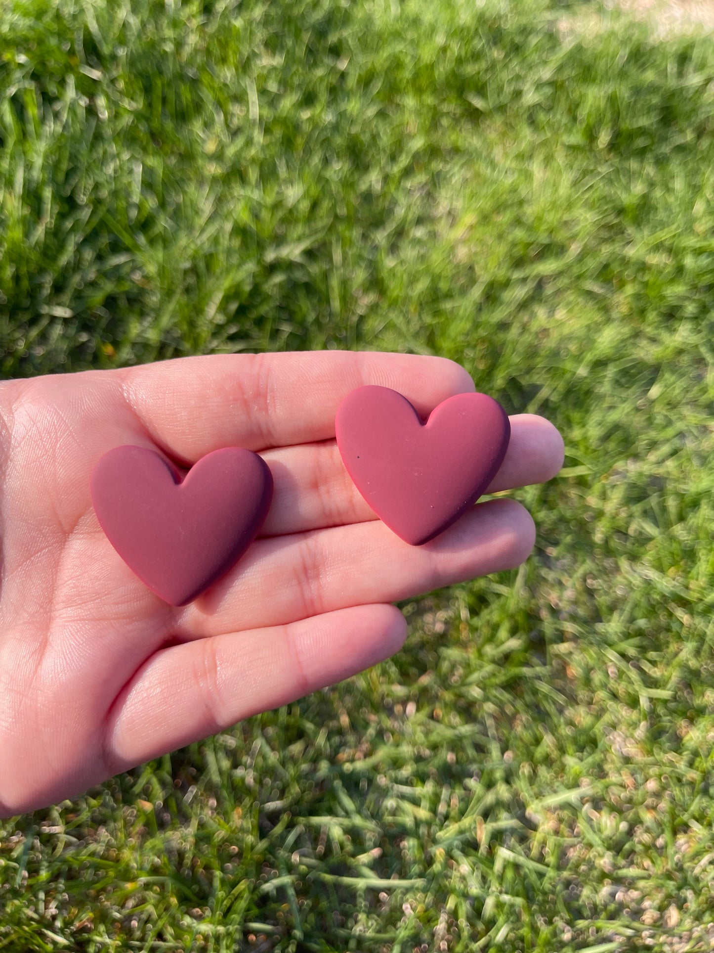 Large Matte Hearts