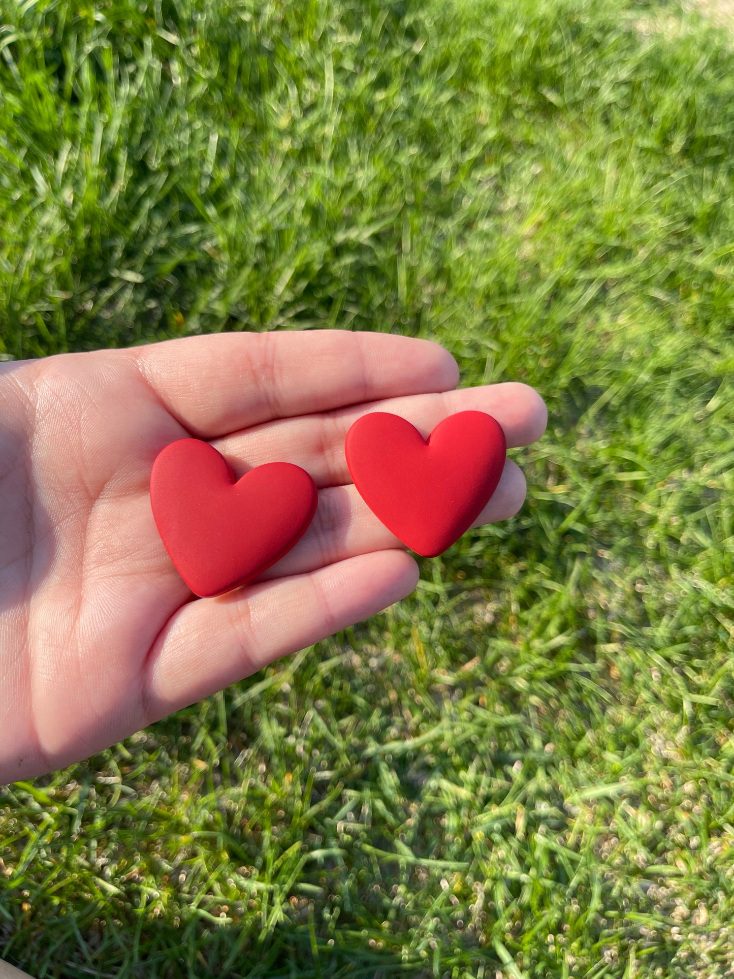 Large Matte Hearts