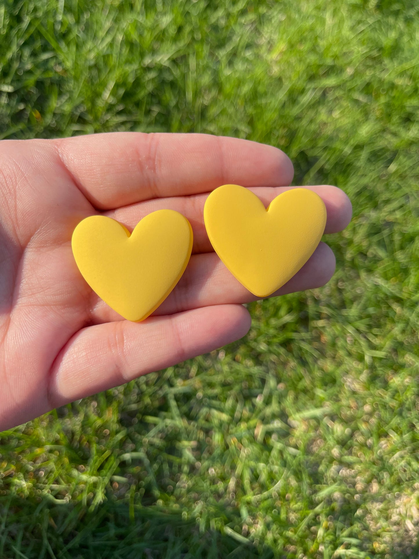 Large Matte Hearts