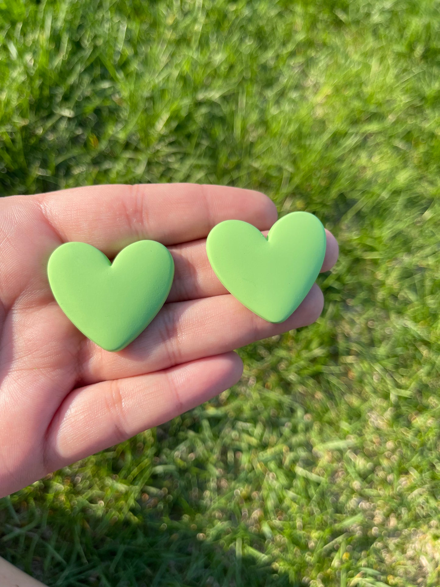 Large Matte Hearts