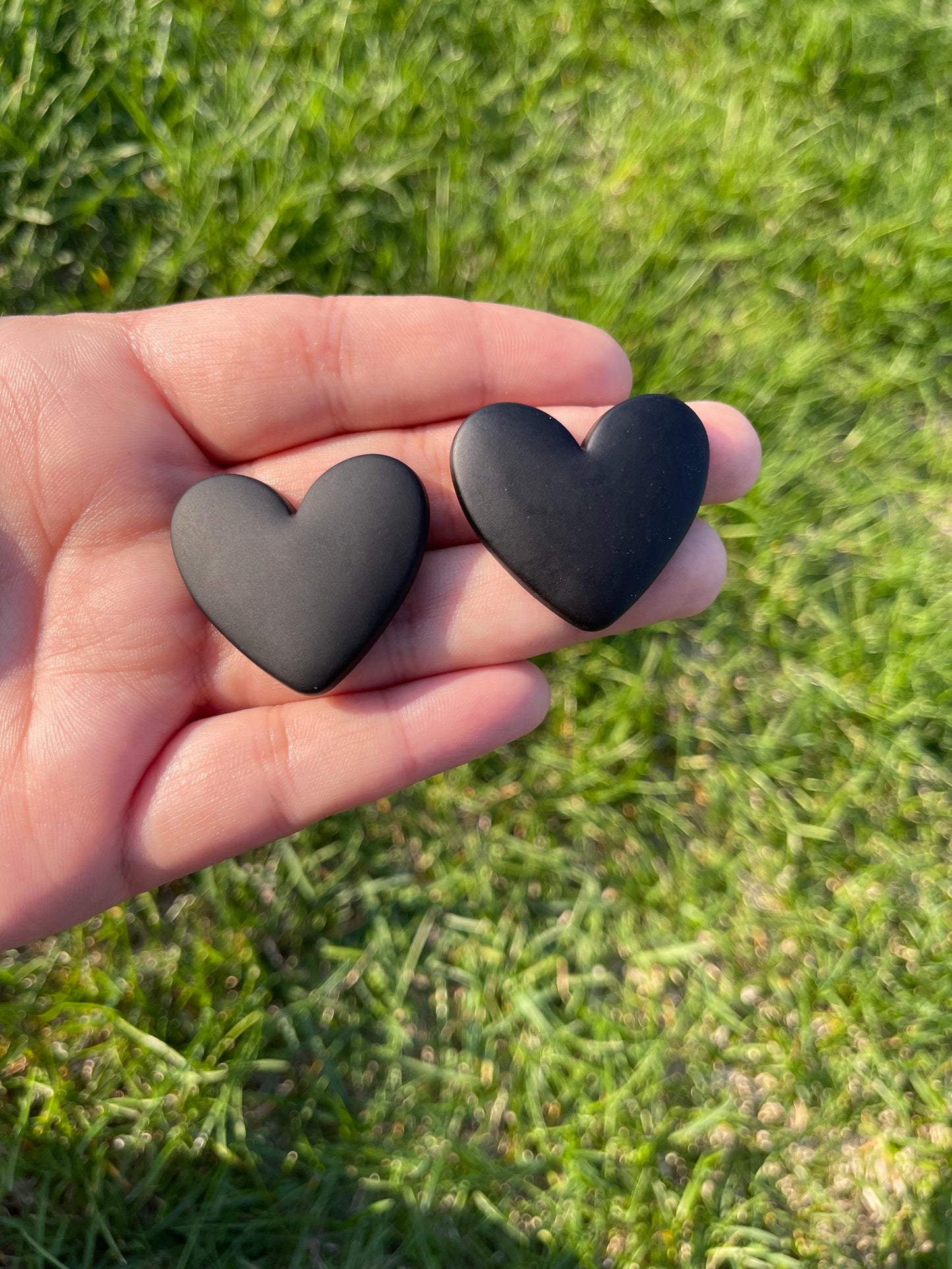 Large Matte Hearts