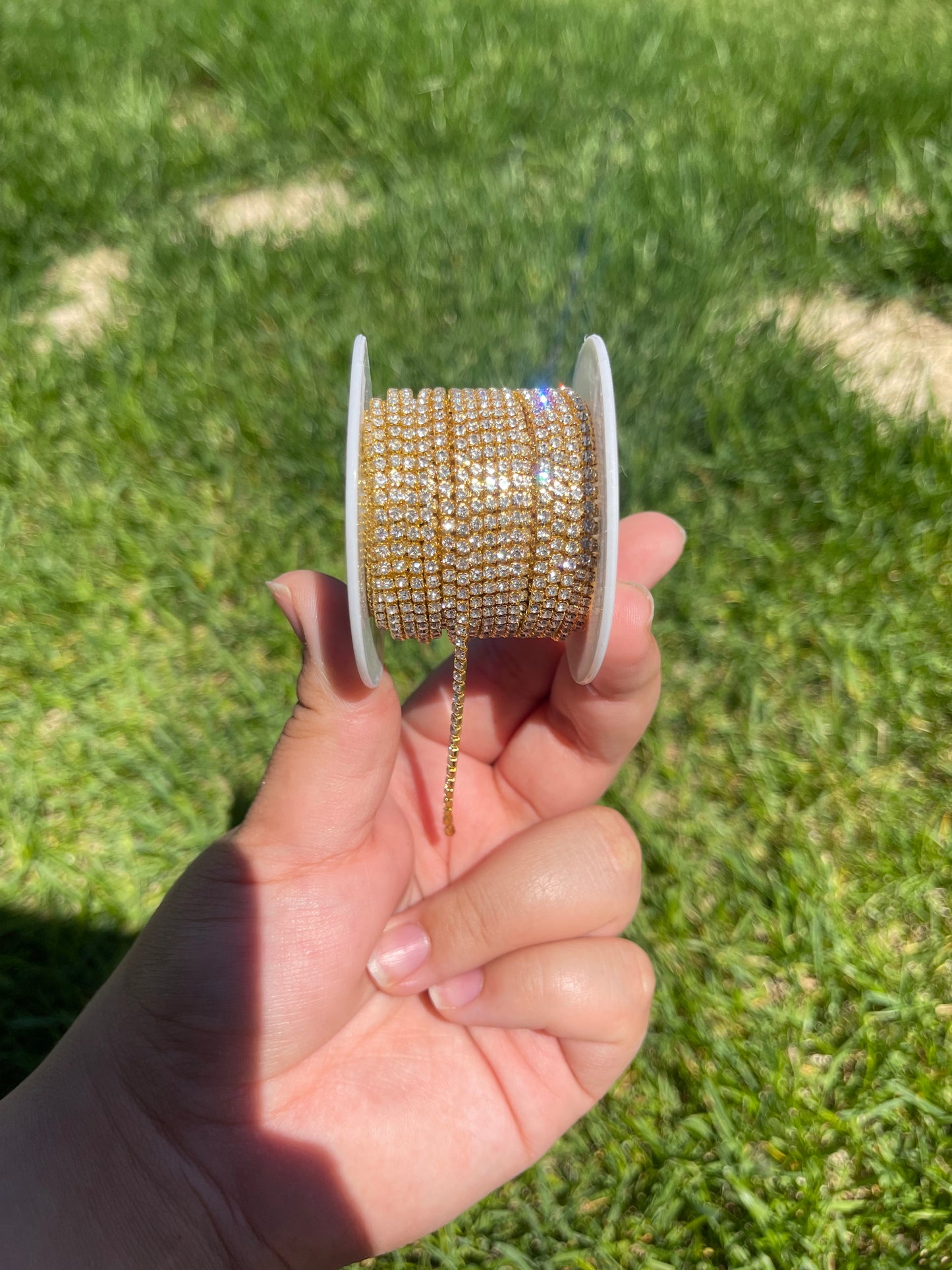 Clear Stone on Gold Metal #69