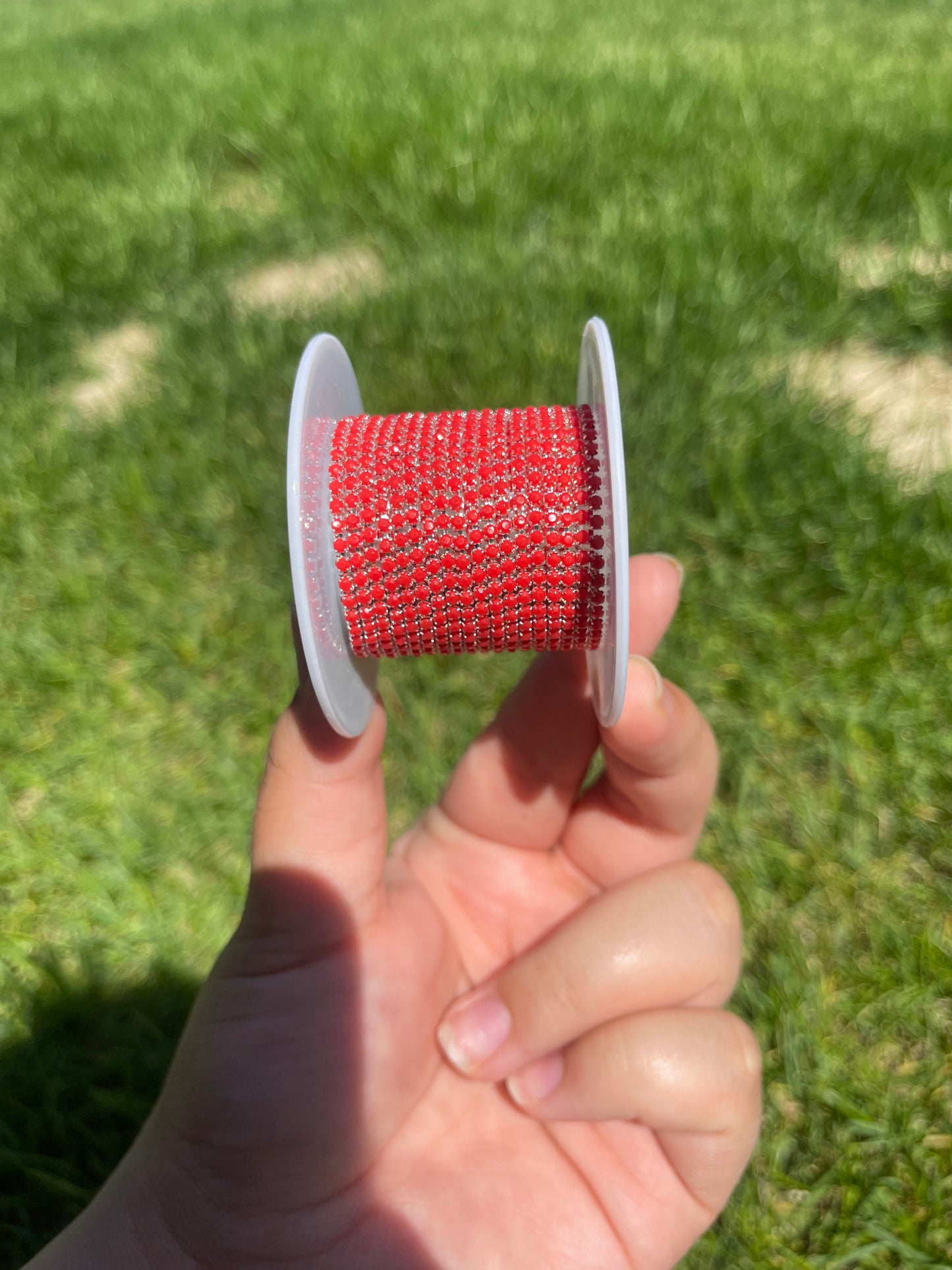 Red on Silver Metal #14
