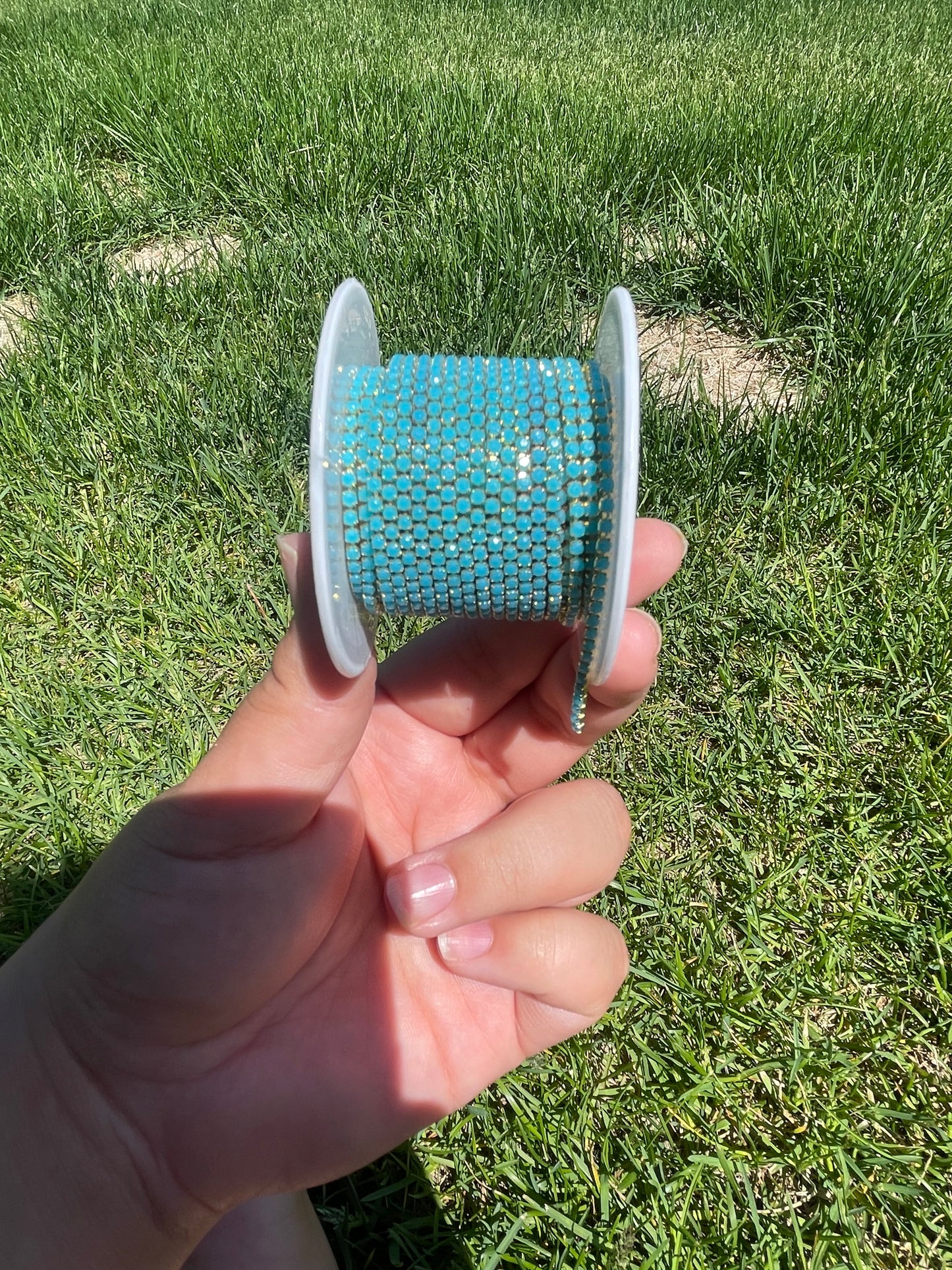 Medium Blue on Gold Metal #38