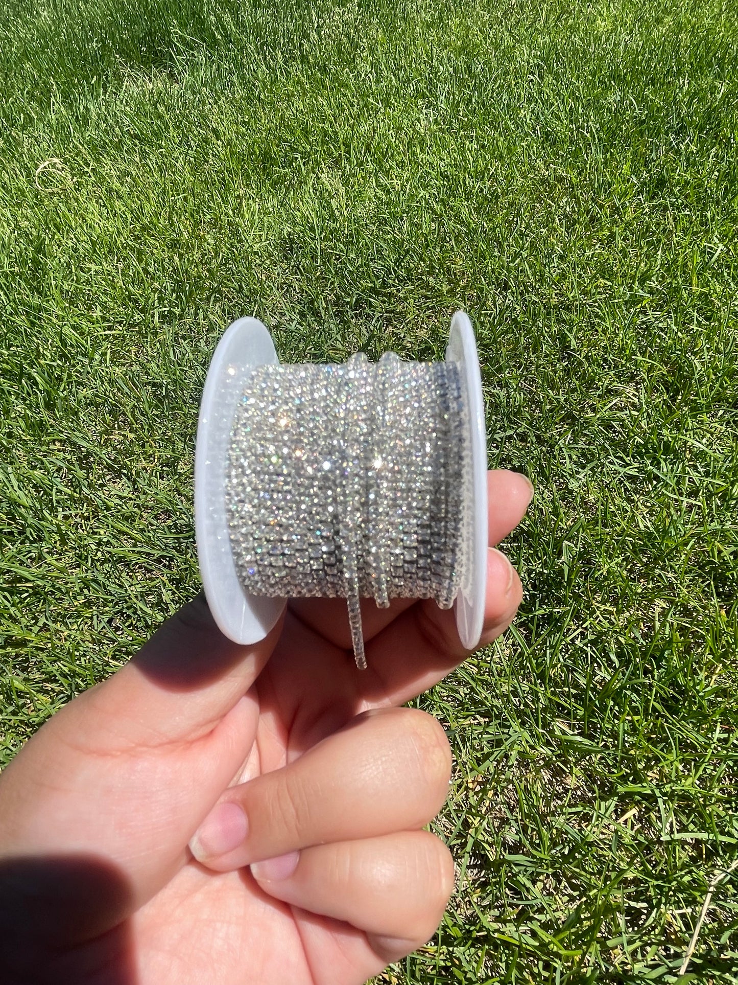 Clear Stone on Silver Metal #68