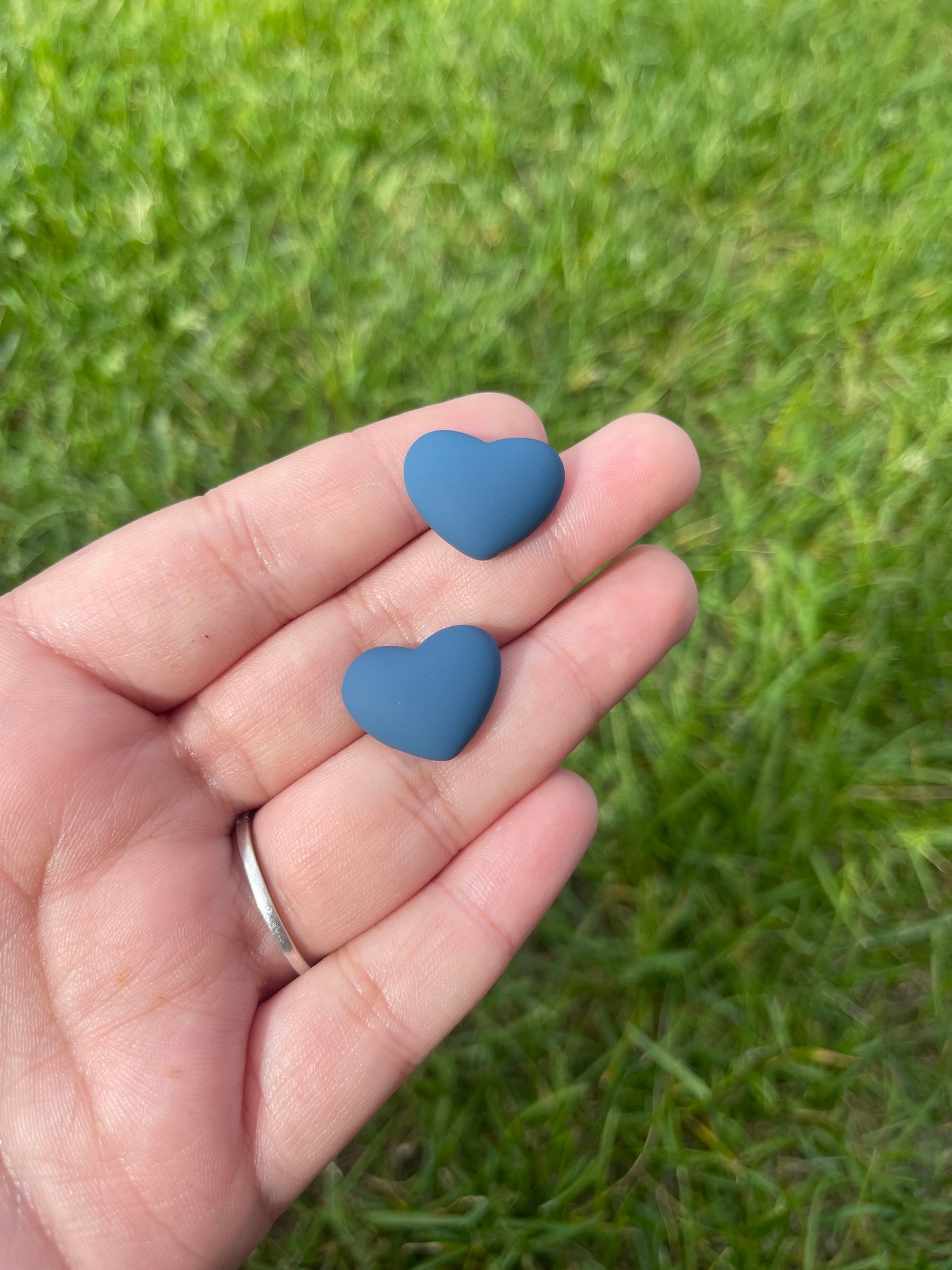 Small Chunky Matte Hearts