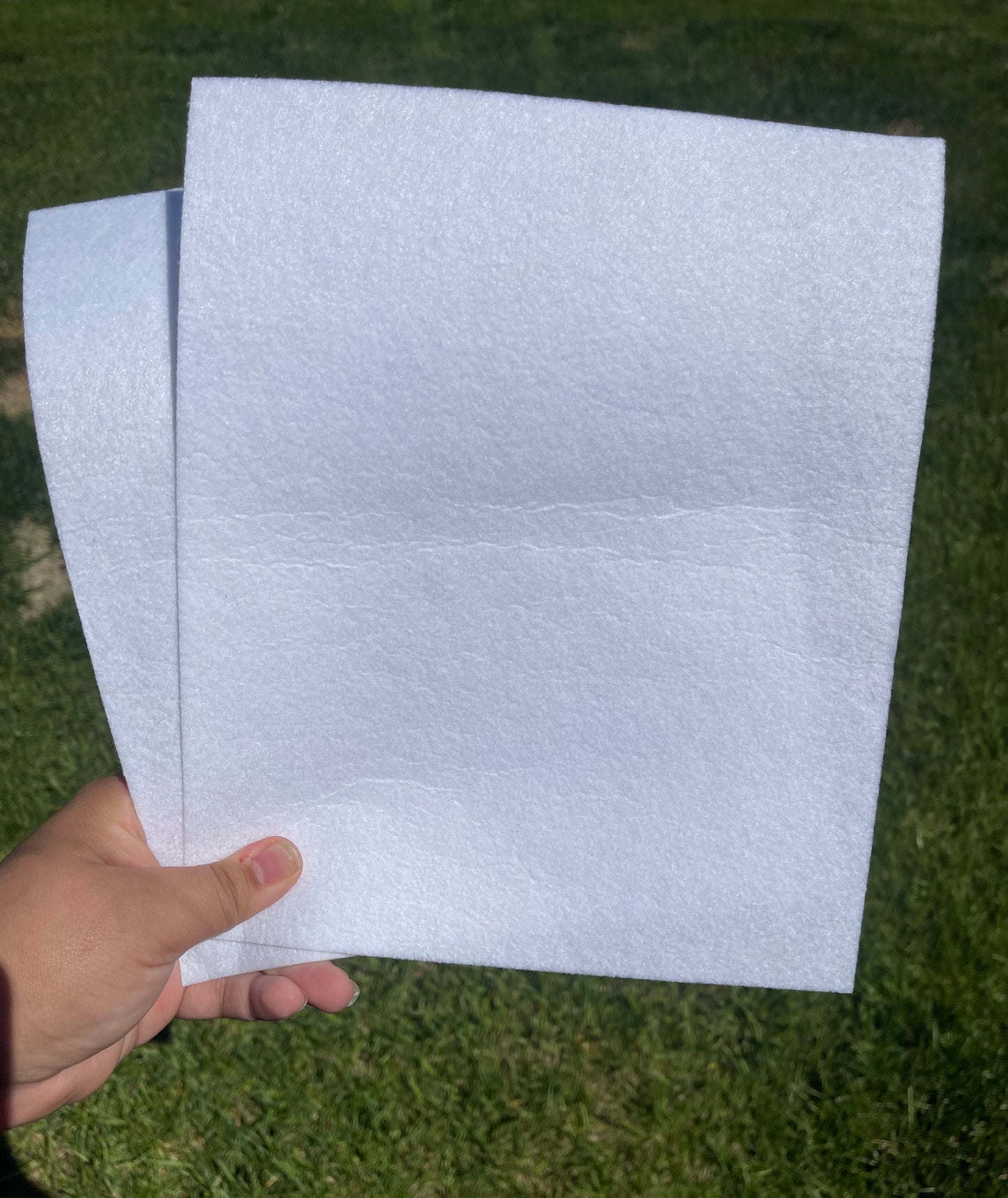 10x10 White Pellon70