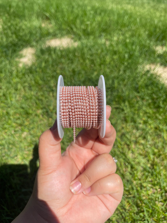 Rose Gold Pearl on Rose Gold Metal #62
