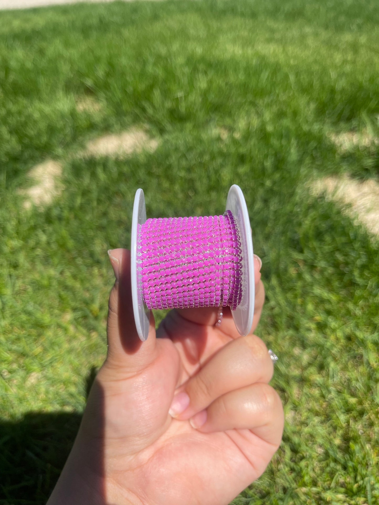 Magenta on Silver Metal #55