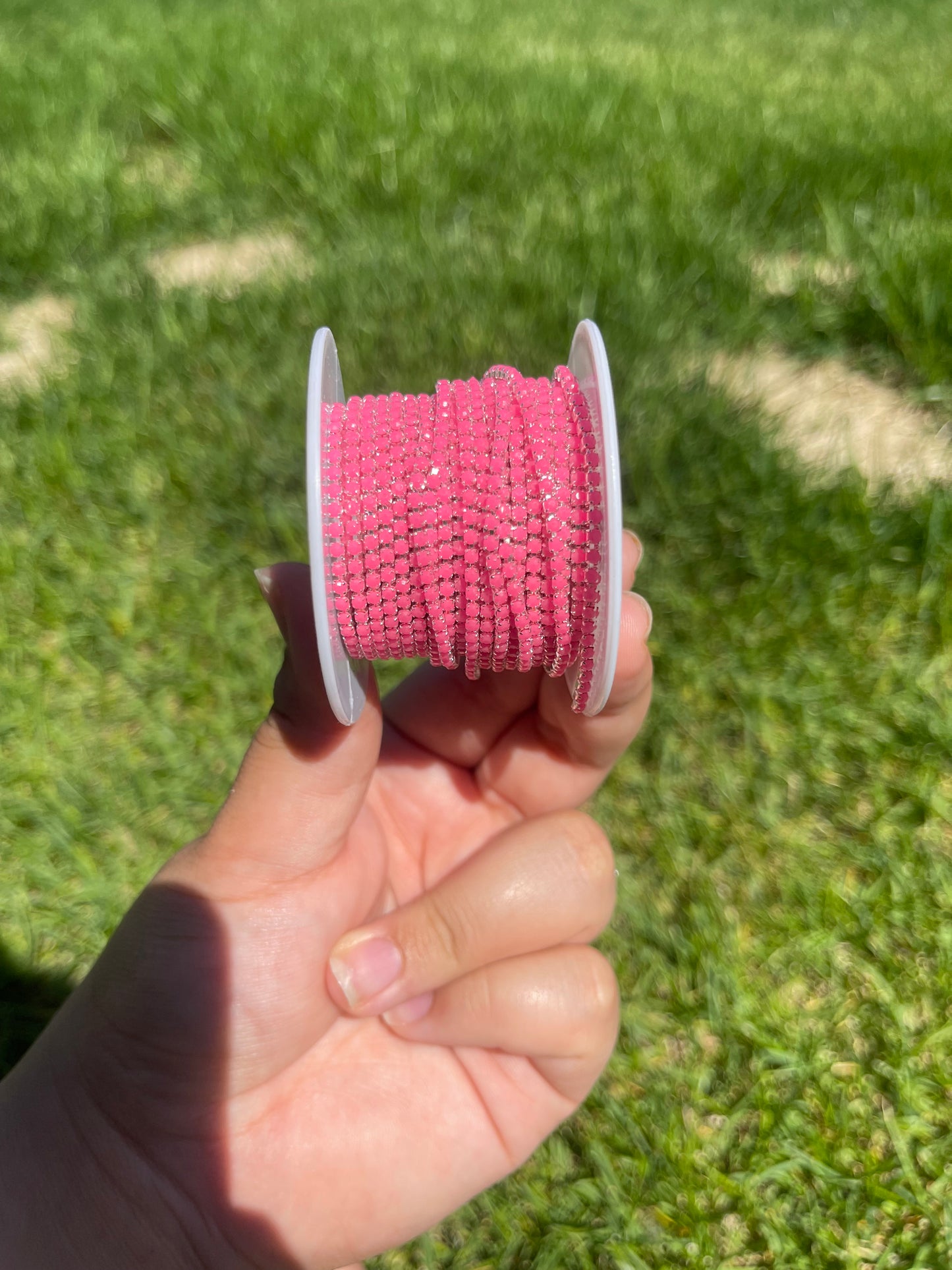 Neon Pink on Silver Metal #58