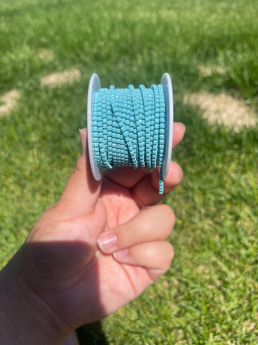 Opaque Baby Blue on Baby Blue Metal #34